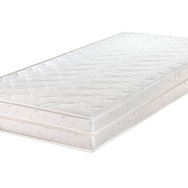 New comfortable orthopedic mattress isolated on white
